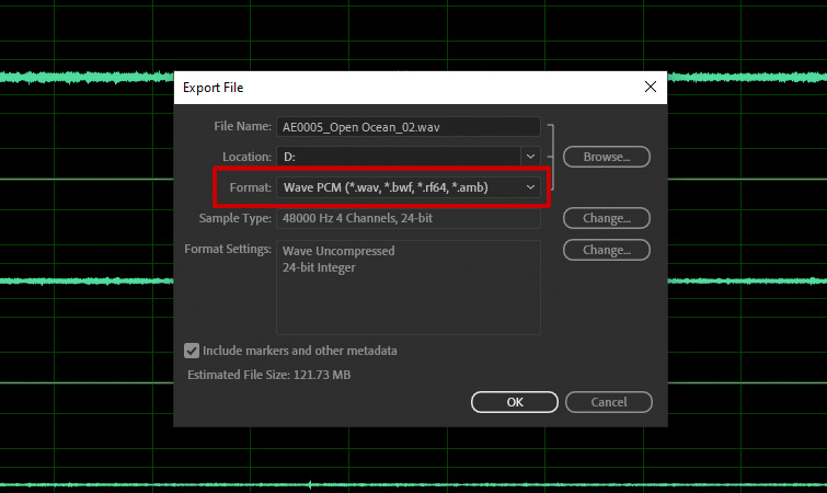 Mix Ambisonics in Audition - Export Format