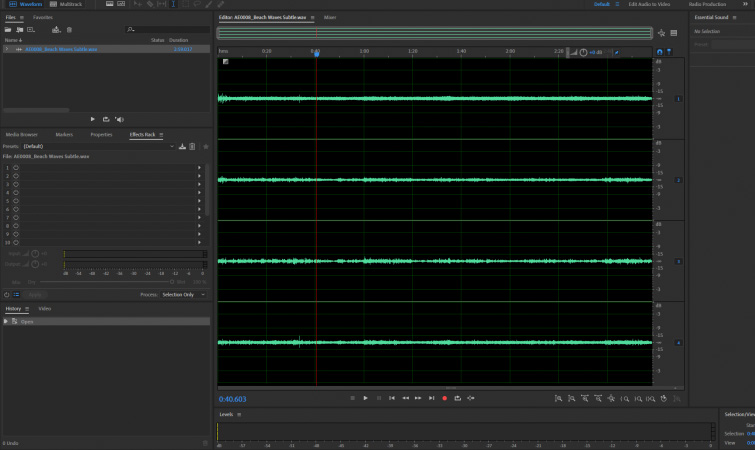 Mix Ambisonics in Audition - Opening Ambisonic Files