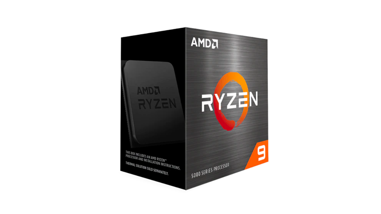 AMD Ryzen CPU against a white backdrop