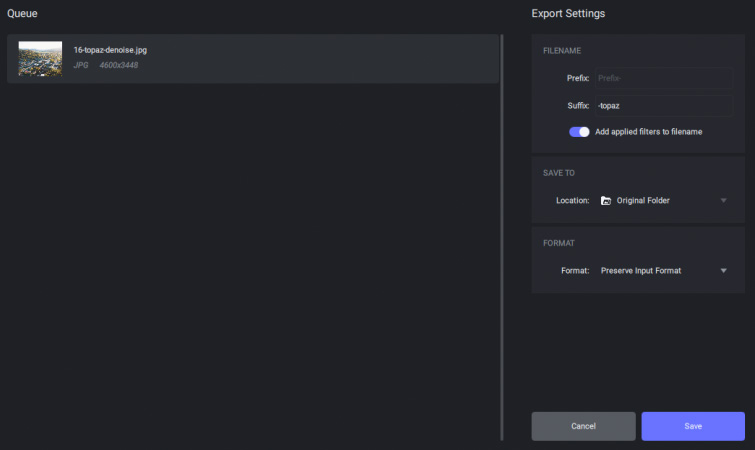 Topaz Photo AI Review - Topaz Photo AI Save Settings