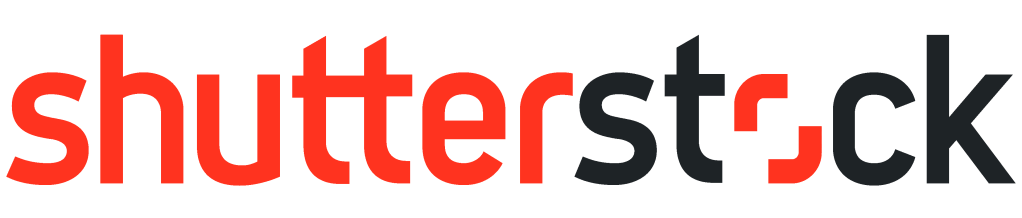 Shutterstock logo on a white background