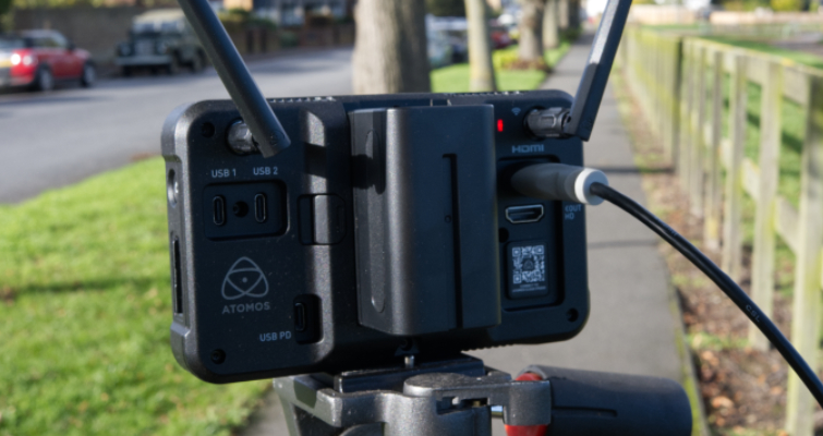ATOMOS Zato on set